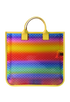 Childrens Rainbow Tote, back view